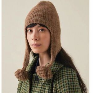 TOAST alpaca wool hat with Pom Pom
